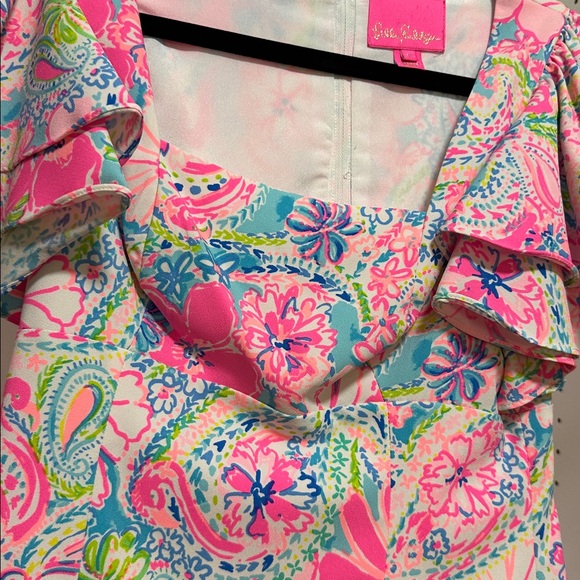 Lilly Pulitzer Silver and Pink Dress - Picture 3 of 5